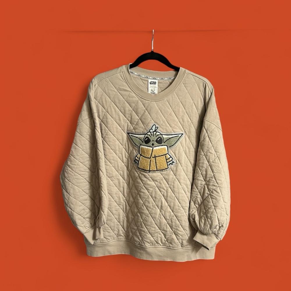 Star Wars Beige Quilted Sweater